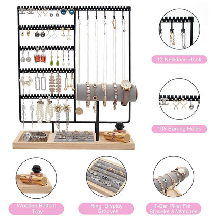 Jewelry Display Rack Earrings Organizer Stand for Jewelry Hangers Storage Holder