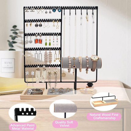 Jewelry Display Rack Earrings Organizer Stand for Jewelry Hangers Storage Holder