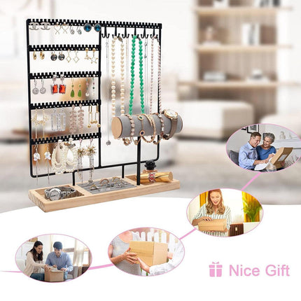 Jewelry Display Rack Earrings Organizer Stand for Jewelry Hangers Storage Holder
