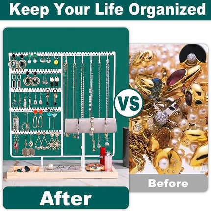 Jewelry Display Rack Earrings Organizer Stand for Jewelry Hangers Storage Holder