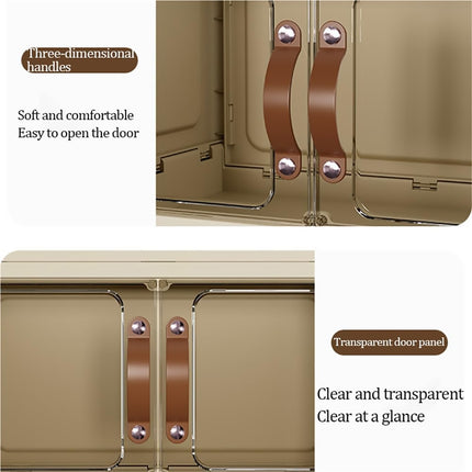 Modular Desktop Drawer Organiser Clear Door Stackable Home Office 3 Sizes