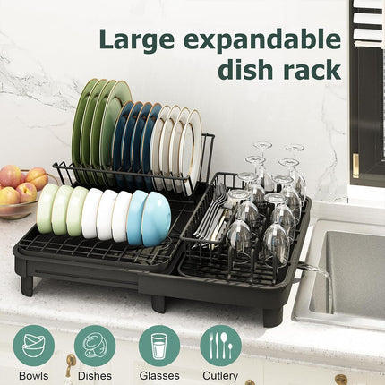 Kitchen Bowl Plate Storage Rack Sink Chopstick Holder Dish Draining Shelf
