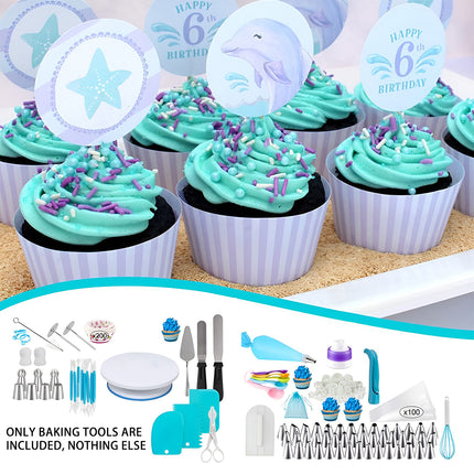 420PCS Cake Turntable Decorating Kit Tools For Baking Cake Decoration Supplies