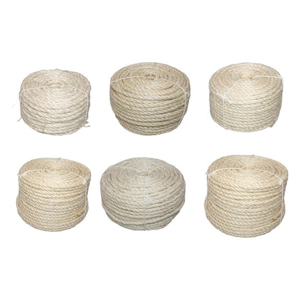 Vintage Burlap Rope Woven DIY Cat Climbing Scratch Rope 6-8mm Home Decoration