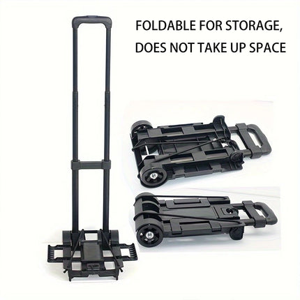 Foldable Shopping Trolley Cart Portable Luggage Carrier For Travel Grocery Use