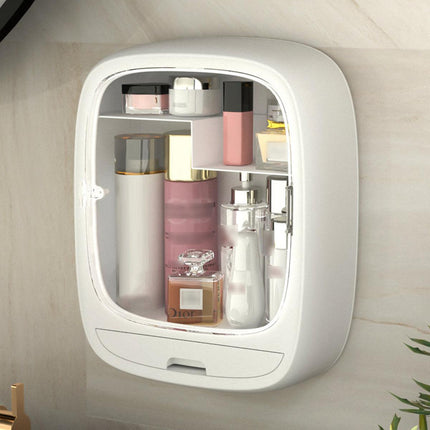 Wall Mounted Vanity Shelf Bathroom Sink Organizer Storage Box for Bathroom