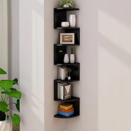 Corner Wall Mounted Multi Tier Storage Rack SpaceSaving for Bathroom Living Room