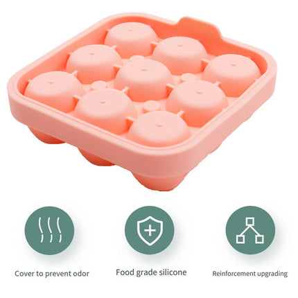 Rose Silicone Ice Ball Mould Box Ice Compartment Tray for Home Bar Drink Making
