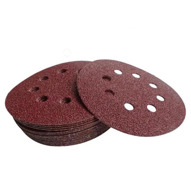125x 125mm 5" Sanding Discs 60 80 100 120 240 Grit Orbital Sander Pads Sandpaper - Aimall