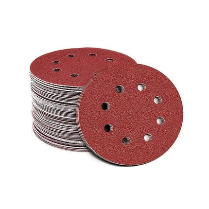 125x 125mm 5" Sanding Discs 60 80 100 120 240 Grit Orbital Sander Pads Sandpaper - Aimall