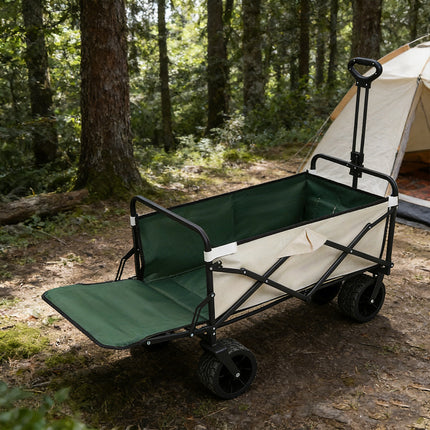 Foldable Outdoor Camping Wagon Cart for Beach Garden Utility Trolley/Wheels