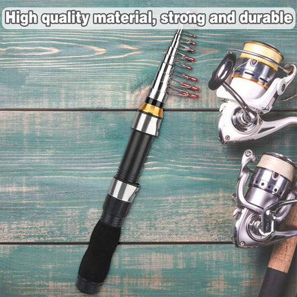 Portable Mini Fishing Rod Fishing Gear Compact Travel Rods for Outdoor Sports