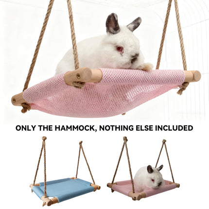 Small Pet Hammock Durable Breathable Mesh Hanging Bed for Indoor Cage Pets Use