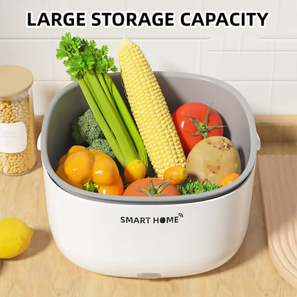 Ultrasonic Fruit and Vegetable Washer Household Cleaning Machine Drain Basket