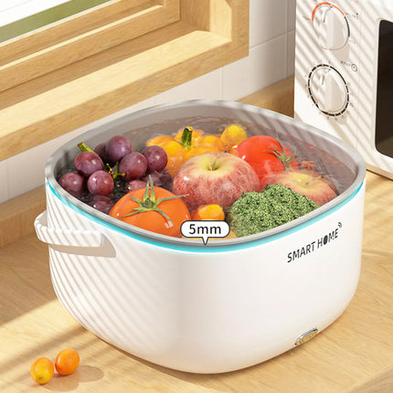 Ultrasonic Fruit and Vegetable Washer Household Cleaning Machine Drain Basket