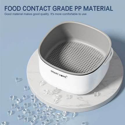 Ultrasonic Fruit and Vegetable Washer Household Cleaning Machine Drain Basket