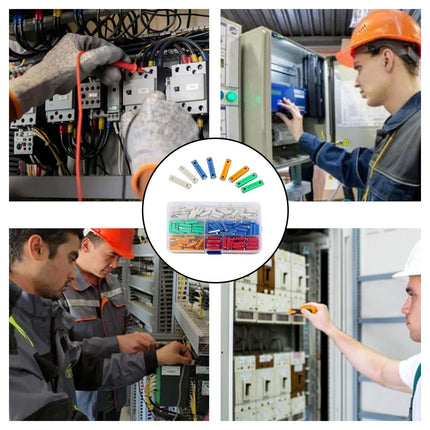 200PCS Torpedo Car Fuse Assortment Kit with Colour Coded Ratings for Vehicle Maintenance