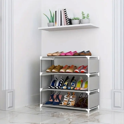 Multi Layer Shoe Storage Rack Durable for Entryway Hallway Home Space Saving