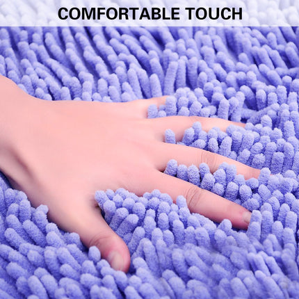 Chenille Long Hair Floor Mat Suction Non Slip Bathroom Entrance Living Room Rug