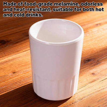 10PCS Shatterproof Coffee Tumbler Mug Insulated Melamine Cup for Home Outdoor