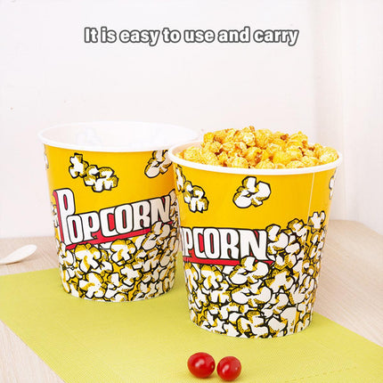 50pcs Popcorn Bucket Paper Cup Cinema KTV Snack Container for Party Movie Night