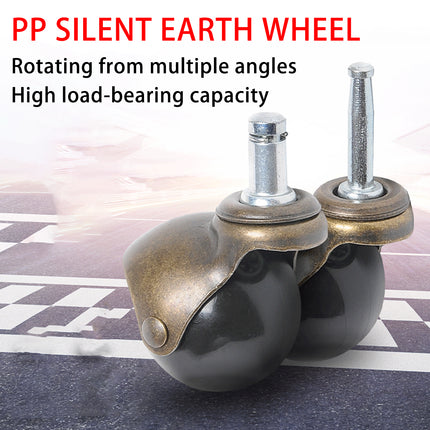 4PCS Office Chair Caster Wheels Furniture Pulley Wear Resistant Rollers Use