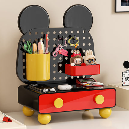 Cartoon Desktop Drawer Organizer Multiple Storage Spaces for Office Home Desktop