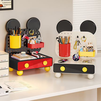 Cartoon Desktop Drawer Organizer Multiple Storage Spaces for Office Home Desktop