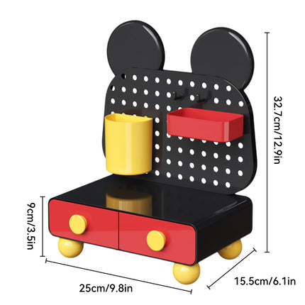 Cartoon Desktop Drawer Organizer Multiple Storage Spaces for Office Home Desktop