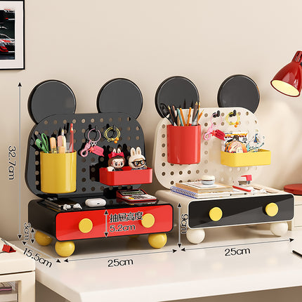 Cartoon Desktop Drawer Organizer Multiple Storage Spaces for Office Home Desktop