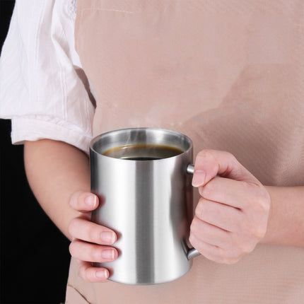 400ml Thickened Double Layer Insulated Stainless Steel Cup Portable Durable