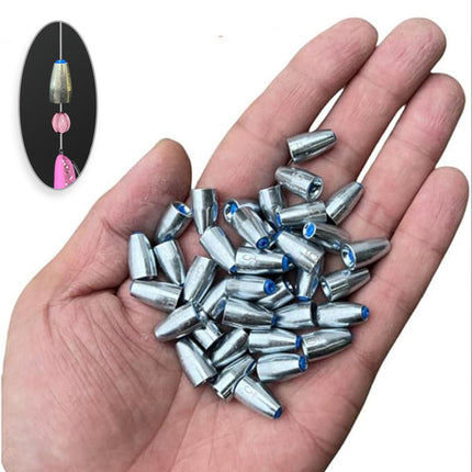 Carbon Steel Fishing Bullet Weight Plastic Core Soft Sinkers Tackle Accessories