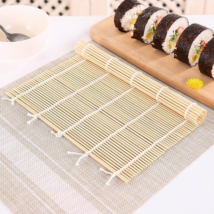 Bamboo Sushi Curtain Rolling Mat Non-Stick for Sushi Making Easy to Clean