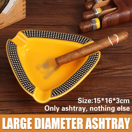 Cigar Ashtray Portable Ceramic 3 Cigars Ash Tray Tobacco Cigarette Gadgets Home