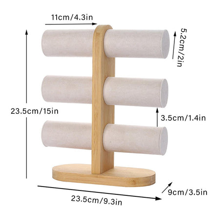 Three Tier Jewellery Display Stand Bracelet Storage Rack Desktop Bracelet Holder
