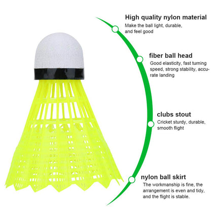 12PCS Badminton Training Set Durable Feather Shuttlecocks for Sports Practice