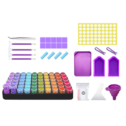 108PCS Diamond Painting Tool Set Multicolour For DIY Crafts Durable Easy To Use