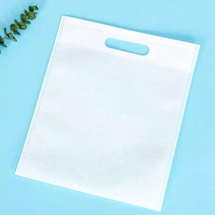 Portable Non Woven Flat Pocket Bags 100pcs Lightweight Shopping Storage Bags