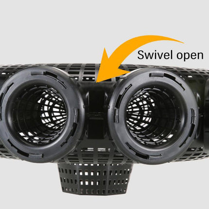 10Hole Eel Fishing Trap Cage Loach Fish Shrimp Net Folding Portable Catch Basket