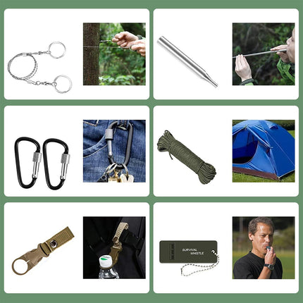 Outdoor Camping Adventure Multi-Function Survival Tool Set for Outdoor Emergency
