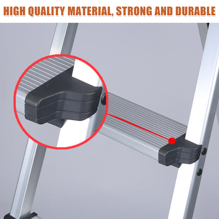 Aluminium Folding Step Ladder Double Sided 4 or 6 Step Portable 150kg