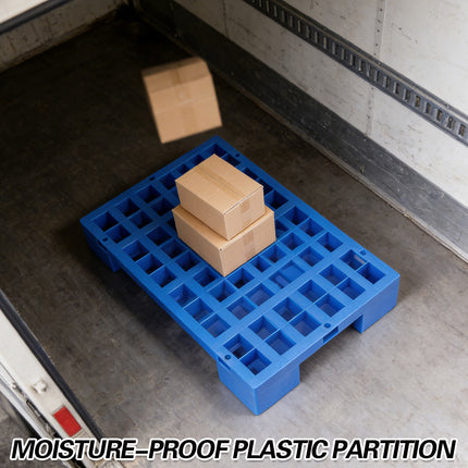 2PCS Plastic Moisture Proof Partition Hollow and Raised Design