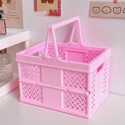 Desktop Organizer Rack Folding Storage Boxes Decorative Shelf For Home Office