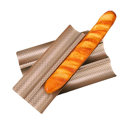 Nonstick Baguette Baking Tray 2 Compartments Bread Mould  Homemade Bread Stick