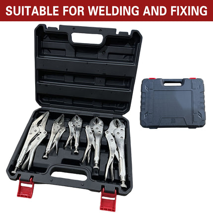 5IN1 Heavy Duty Welding Clamp Pliers Set For Large Caliber Metal Fixing Tools