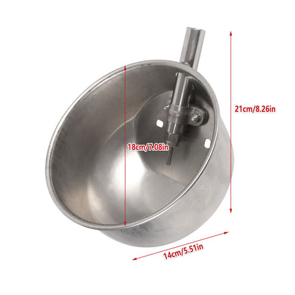 Pig Drinking Bowl Stainless Steel Automatic Water Dispenser Feeder Piglet Farm