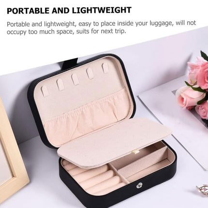 Jewelry Storage Box Travel Mini Case Portable Small Organiser for Rings Earrings