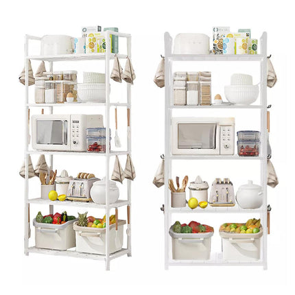 5Tiers Pot Storage Rack Pan Stand Saucepan Holder Cookware Organizer for Kitchen