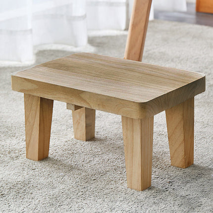 Solid Wood Small Bench Living Room Low Stool Shoe Bench Sturdy Durable Practical