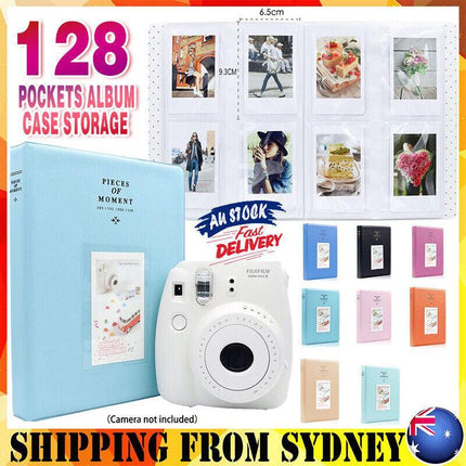 128 Pockets Album Case Storage For Polaroid Photo FujiFilm Camera Film - Aimall